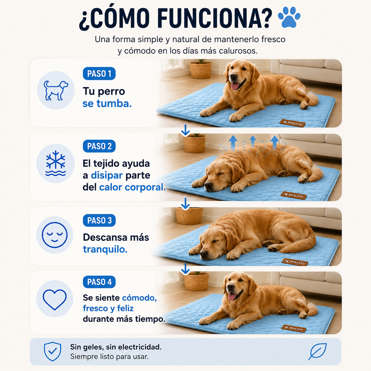 🐾 Spalvio™ Alfombra Refrescante para Mascotas